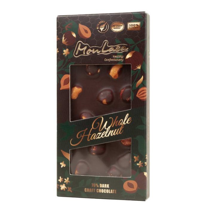 Шоколад з цілим лісовим горіхом без лактози