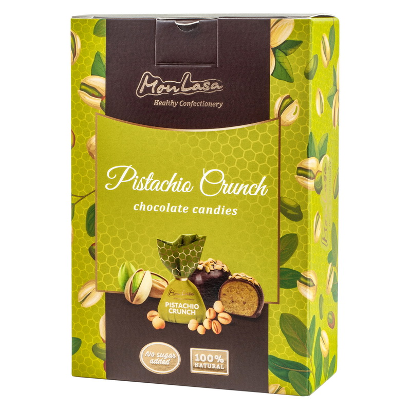 Шоколадні цукерки Фісташковий Кранч 100г